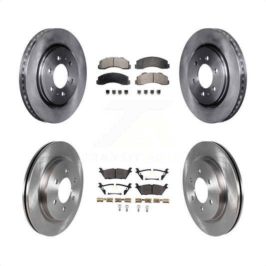 [Avant + Arrière] Kit de Disque et plaquette (semi-métallique) de frein pour Ford F-150 Expedition Lincoln Navigator K8F-102710 par Transit Auto
