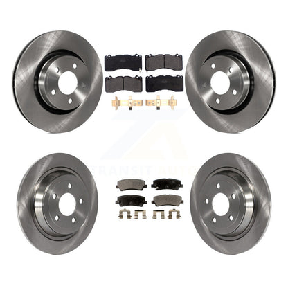[Avant + Arrière] Kit de Disque et plaquette (semi-métallique) de frein pour 2015 Ford Mustang V6 avec Brembo Brakes K8F-102711