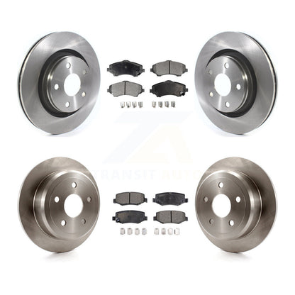 [Avant + Arrière] Kit de Disque et plaquette (semi-métallique) de frein pour Jeep Wrangler JK avec 332mm Diameter Rotor K8F-102714