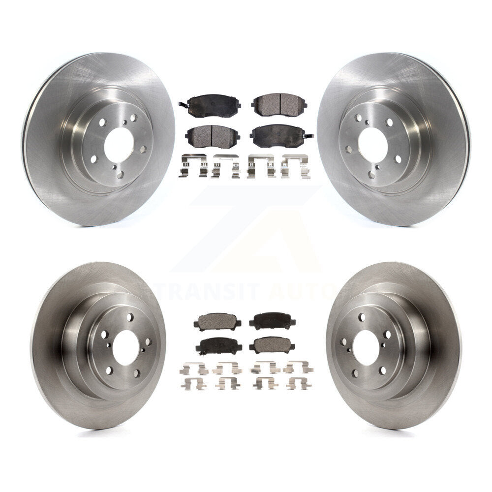[Avant + Arrière] Kit de Disque et plaquette (semi-métallique) de frein pour 2005-2006 Subaru Baja Turbocharged avec 292mm Diameter Rotor K8F-102722