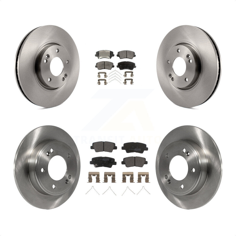 [Avant + Arrière] Kit de Disque et plaquette (semi-métallique) de frein pour 2016 Hyundai Veloster Tech SE K8F-102726 par Transit Auto