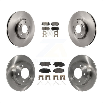 [Avant + Arrière] Kit de Disque et plaquette (semi-métallique) de frein pour 2016 Hyundai Veloster Tech SE K8F-102726 par Transit Auto