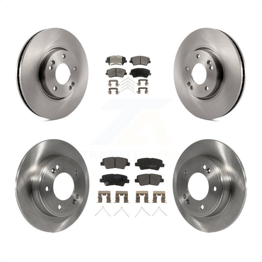 [Avant + Arrière] Kit de Disque et plaquette (semi-métallique) de frein pour 2016 Hyundai Veloster Tech SE K8F-102726 par Transit Auto
