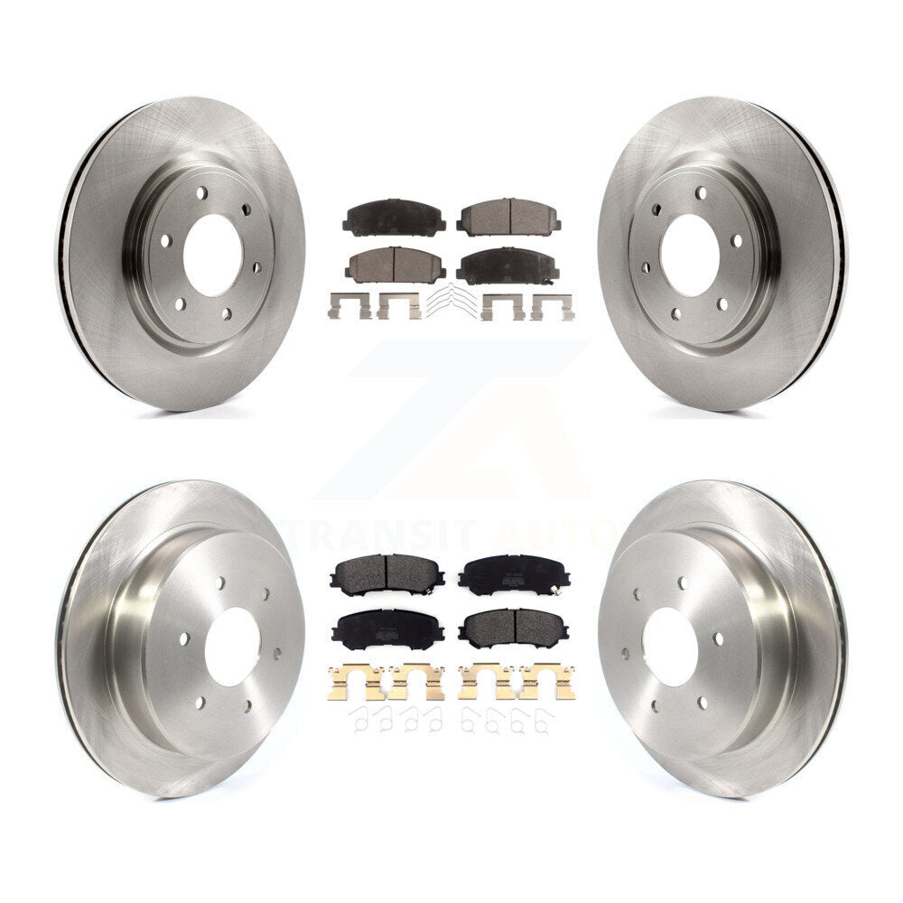 [Avant + Arrière] Kit de Disque et plaquette (semi-métallique) de frein pour 2017-2023 Nissan TITAN K8F-102729