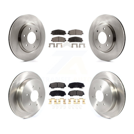 [Avant + Arrière] Kit de Disque et plaquette (semi-métallique) de frein pour 2017-2023 Nissan TITAN K8F-102729