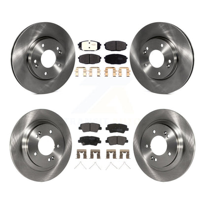 [Avant + Arrière] Kit de Disque et plaquette (semi-métallique) de frein pour Hyundai Elantra GT Kia Forte Forte5 avec Electric Parking K8F-102733