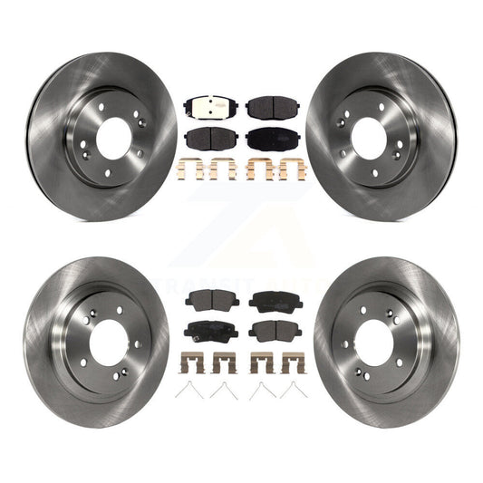 [Avant + Arrière] Kit de Disque et plaquette (semi-métallique) de frein pour Hyundai Elantra GT Kia Forte Forte5 avec Electric Parking K8F-102733