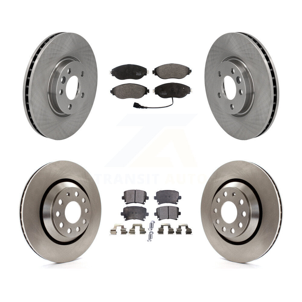 [Avant + Arrière] Kit de Disque et plaquette (semi-métallique) de frein pour Volkswagen CC AWD K8F-102737
