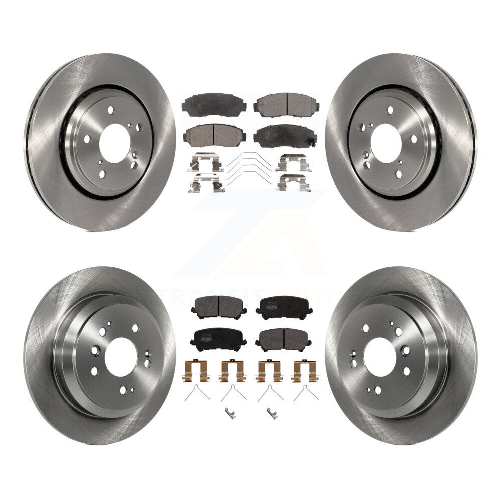 [Avant + Arrière] Kit de Disque et plaquette (semi-métallique) de frein pour 2019-2022 Honda Passport K8F-102740