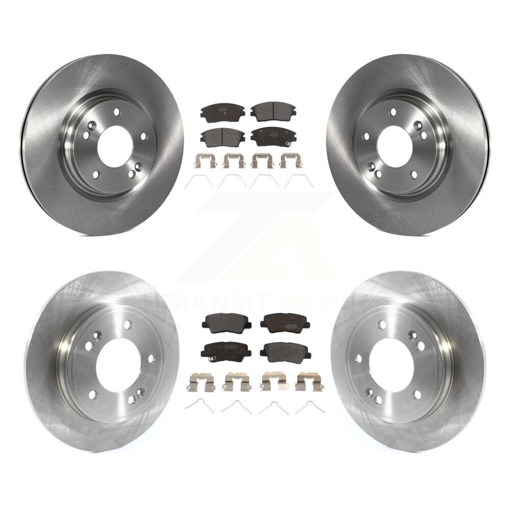 [Avant + Arrière] Kit de Disque et plaquette (semi-métallique) de frein pour 2017-2020 Hyundai Elantra 1.6L K8F-102750