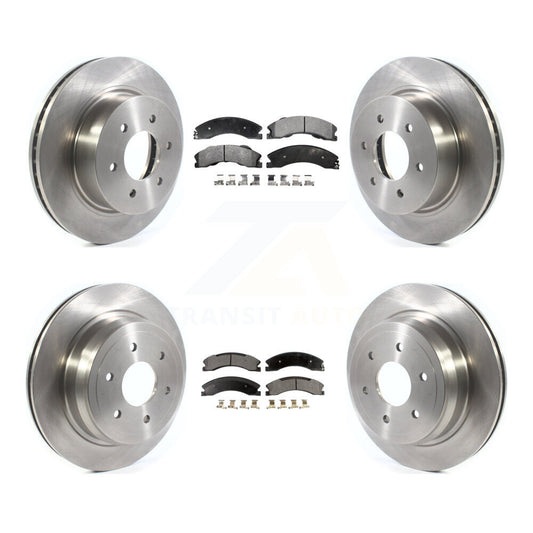 [Avant + Arrière] Kit de Disque et plaquette (semi-métallique) de frein pour 2016-2022 Nissan TITAN XD K8F-102754