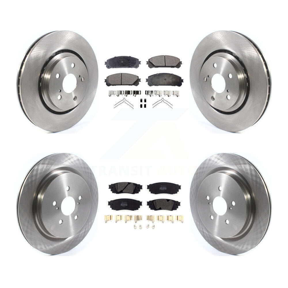 [Avant + Arrière] Kit de Disque et plaquette (semi-métallique) de frein pour Lexus RX350 RX450h RX350L RX450hL K8F-102756