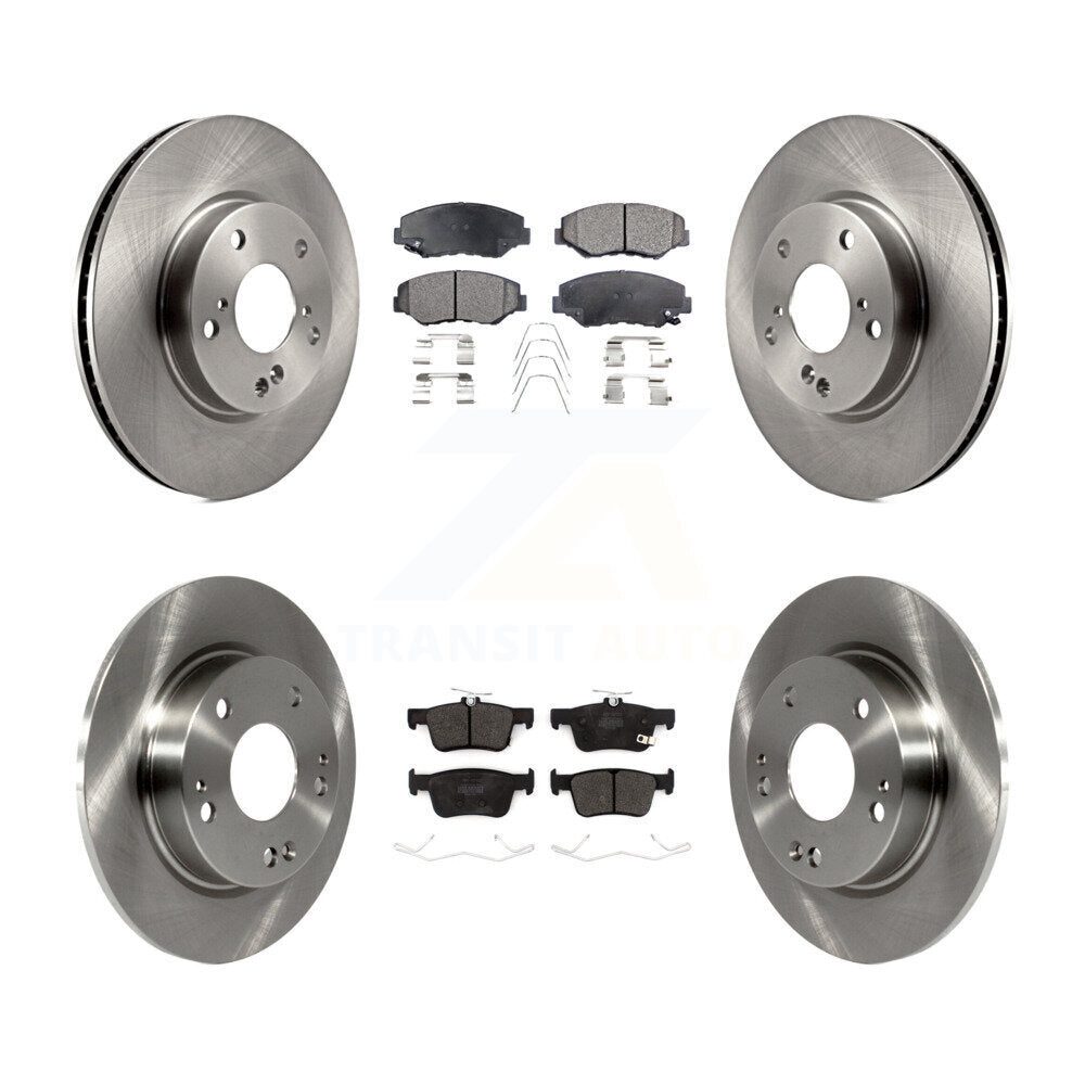[Avant + Arrière] Kit de Disque et plaquette (semi-métallique) de frein pour Honda Civic K8F-102757
