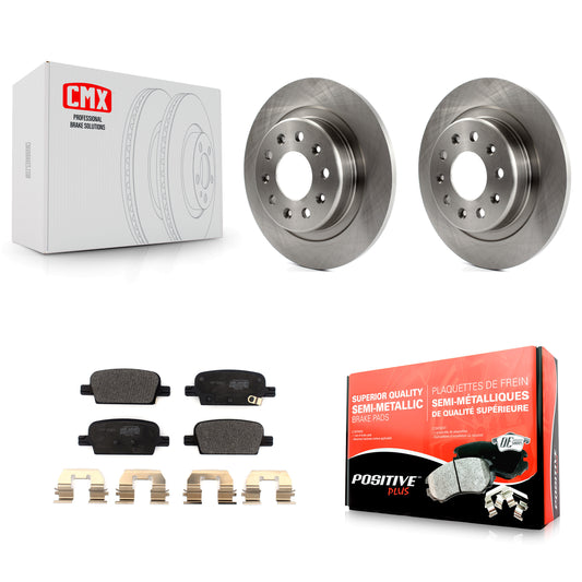 [Arrière] Kit de Disque et plaquette (semi-métallique) de frein pour 2016-2022 Chevrolet Malibu avec Manual Parking K8F-102782