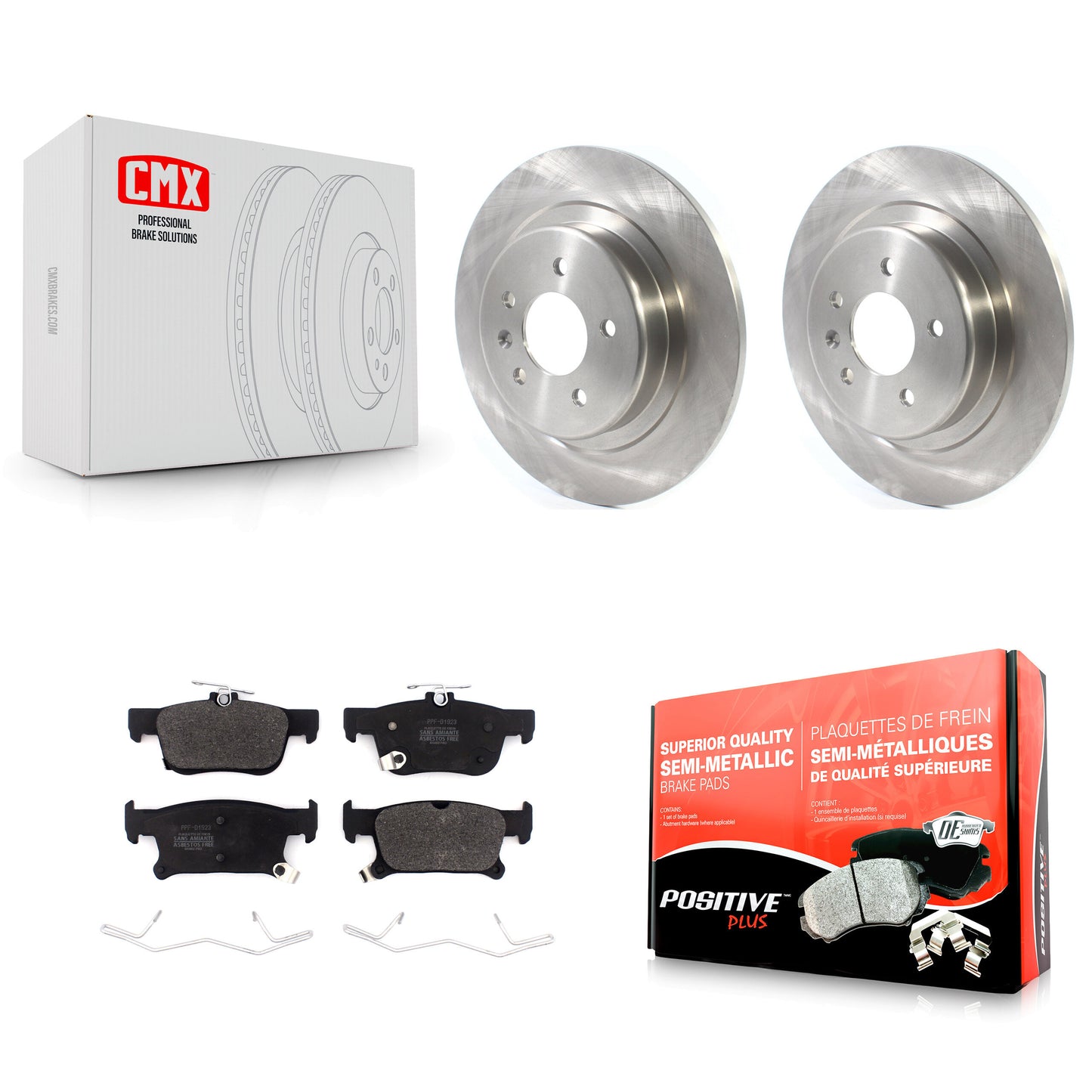 [Arrière] Kit de Disque et plaquette (semi-métallique) de frein pour 2016-2018 Buick Envision avec 315mm Diameter Rotor K8F-102784