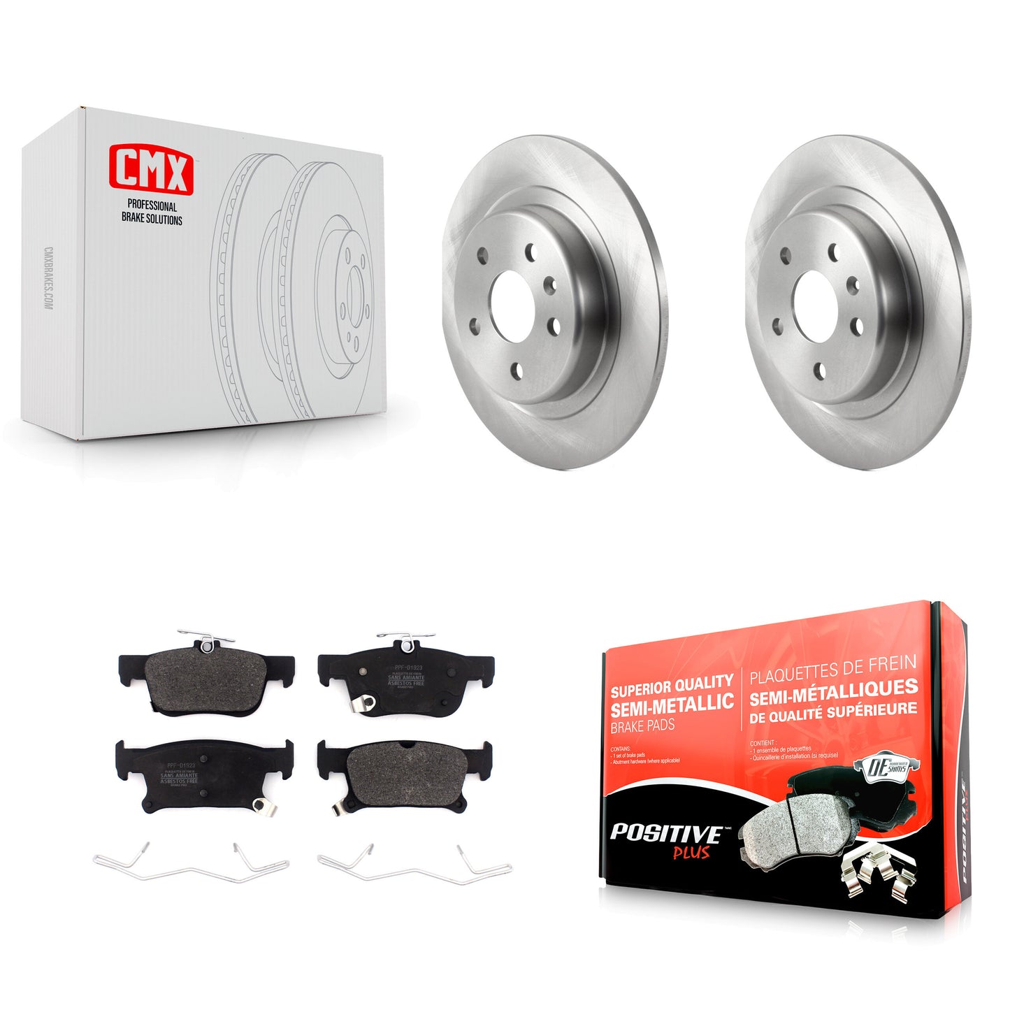 [Arrière] Kit de Disque et plaquette (semi-métallique) de frein pour 2019-2020 Buick Envision avec 315mm Diameter Rotor K8F-102786