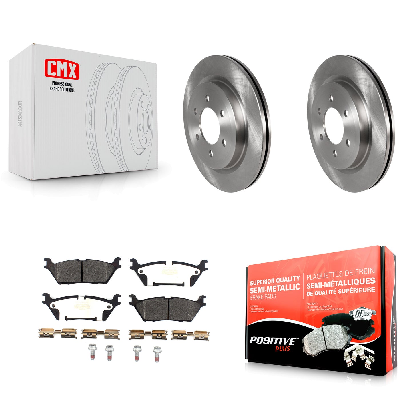 [Arrière] Kit de Disque et plaquette (semi-métallique) de frein pour Ford F-150 Expedition Lincoln Navigator K8F-102788