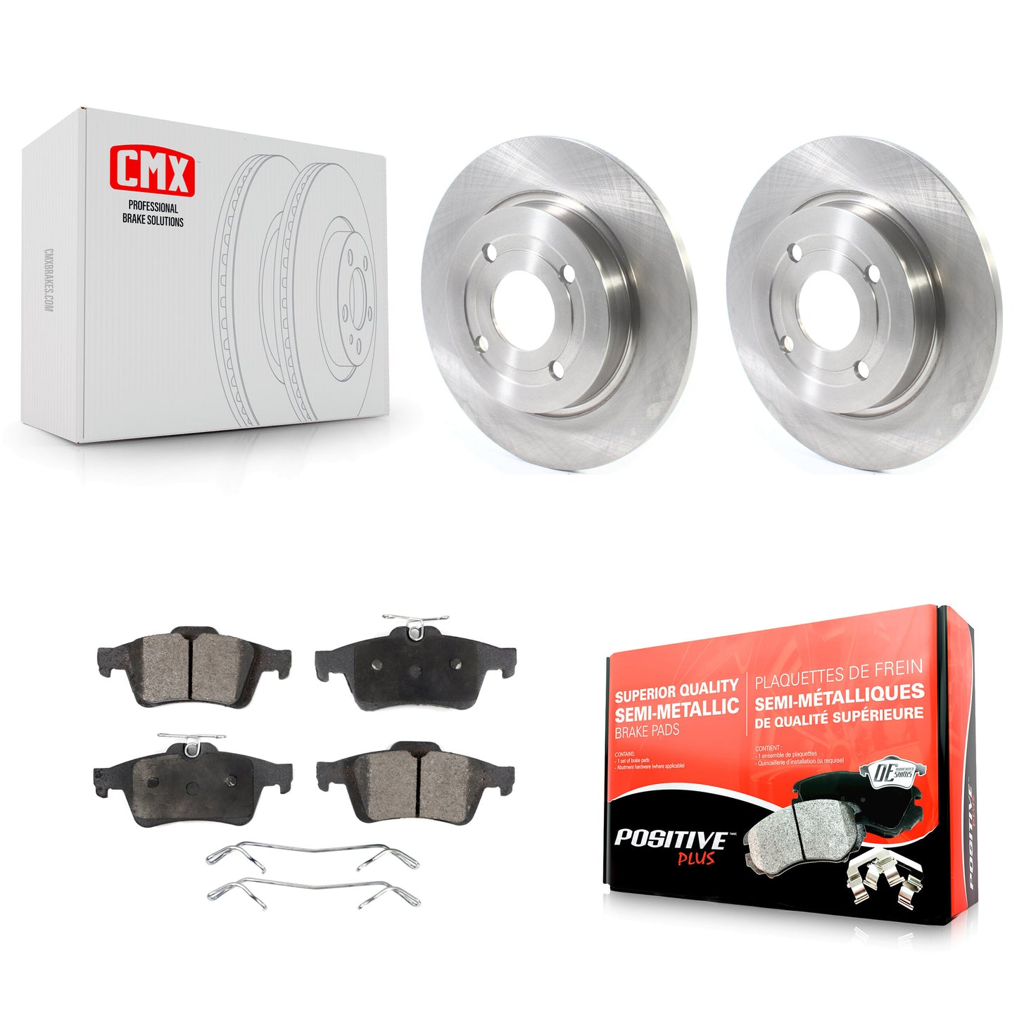 [Arrière] Kit de Disque et plaquette (semi-métallique) de frein pour 2018-2022 Ford EcoSport AWD K8F-102790