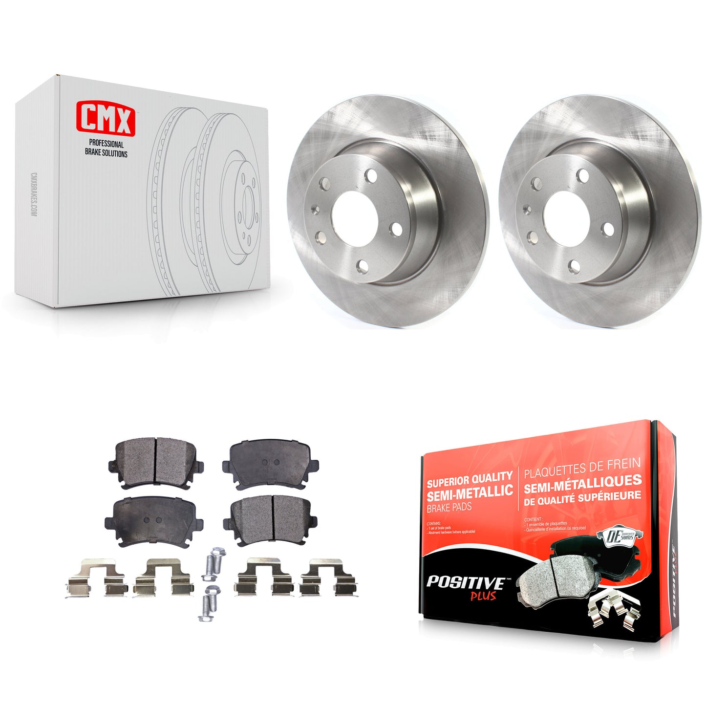 [Arrière] Kit de Disque et plaquette (semi-métallique) de frein pour Audi TT Quattro avec 286mm Diameter Rotor K8F-102792