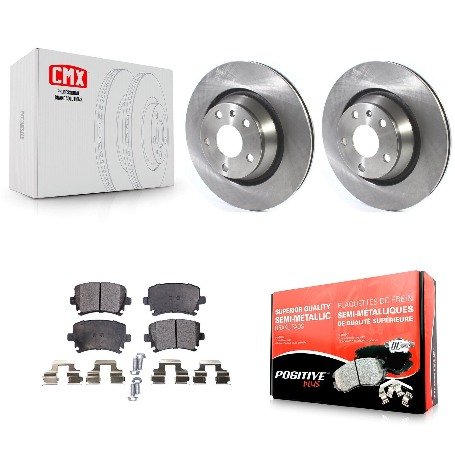 [Arrière] Kit de Disque et plaquette (semi-métallique) de frein pour Audi TT Quattro RS TTS K8F-102794
