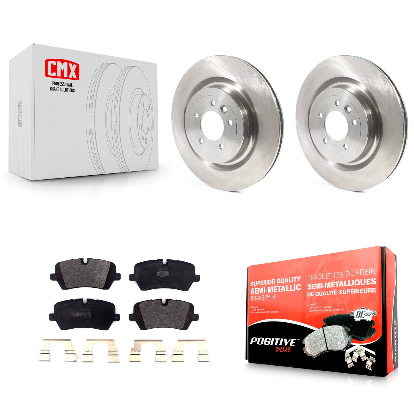 [Arrière] Kit de Disque et plaquette (semi-métallique) de frein pour Land Rover Range Sport K8F-102798