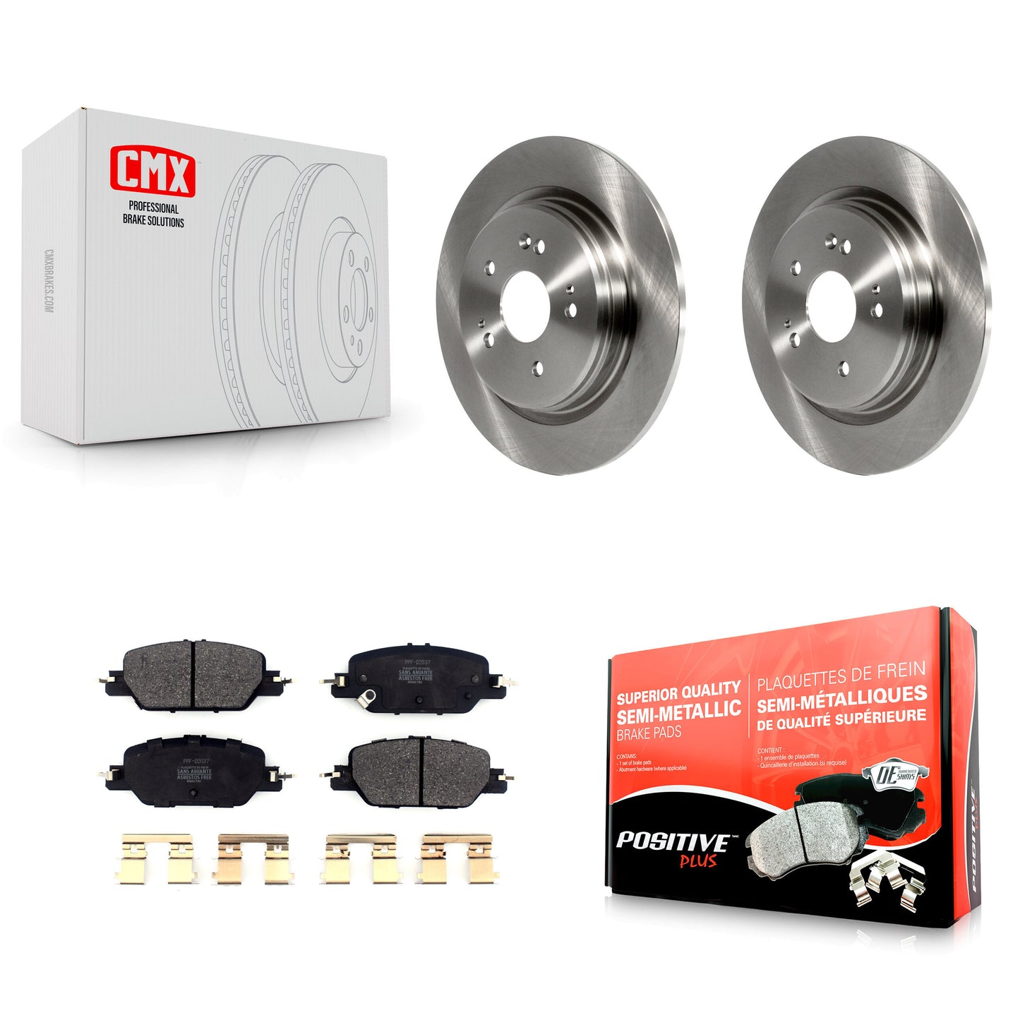 [Arrière] Kit de Disque et plaquette (semi-métallique) de frein pour 2017-2022 Honda CR-V K8F-102812