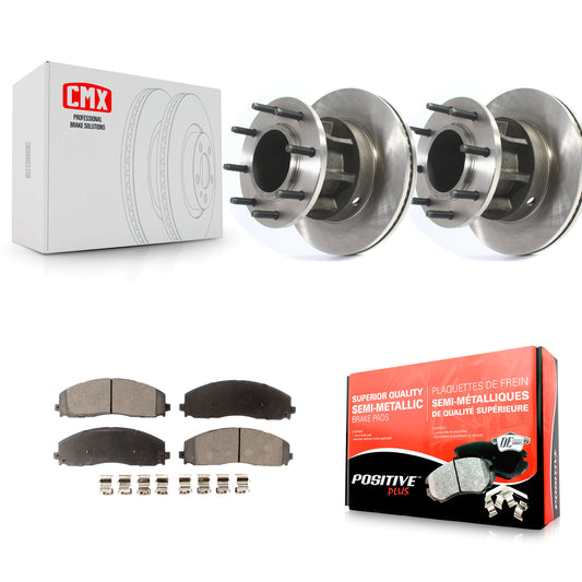 [Avant] Kit de Disque et plaquette (semi-métallique) de frein pour Ford F-350 Super Duty F-250 avec Dual Rear Wheels RWD K8F-102815