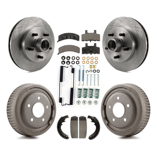 [Avant + Arrière] Kit de Disque et plaquette (semi-métallique) de frein pour 1997-1999 Chevrolet C1500 Suburban GAS engine avec 10" Diameter K8F-102817