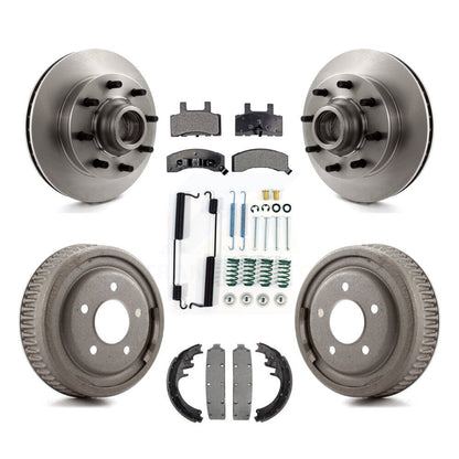 [Avant + Arrière] Kit de Disque et plaquette (semi-métallique) de frein pour 1998-1999 Chevrolet C1500 Suburban DIESEL engine avec 10" Diameter K8F-102818