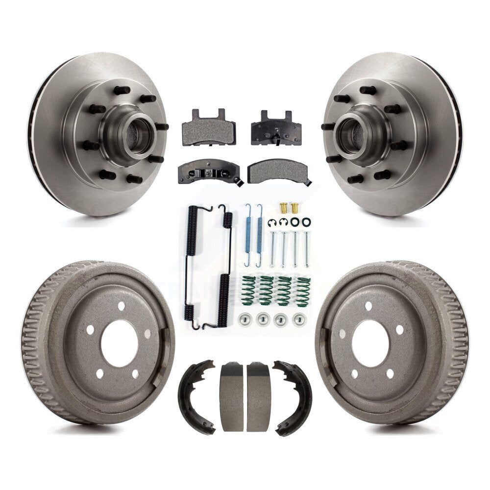 [Avant + Arrière] Kit de Disque et plaquette (semi-métallique) de frein pour 1997 Chevrolet C1500 Suburban DIESEL engine avec 10" Diameter K8F-102819