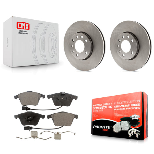 [Avant] Kit de Disque et plaquette (semi-métallique) de frein pour 2010 Saab 9-3X avec 285mm Diameter Rotor K8F-102824