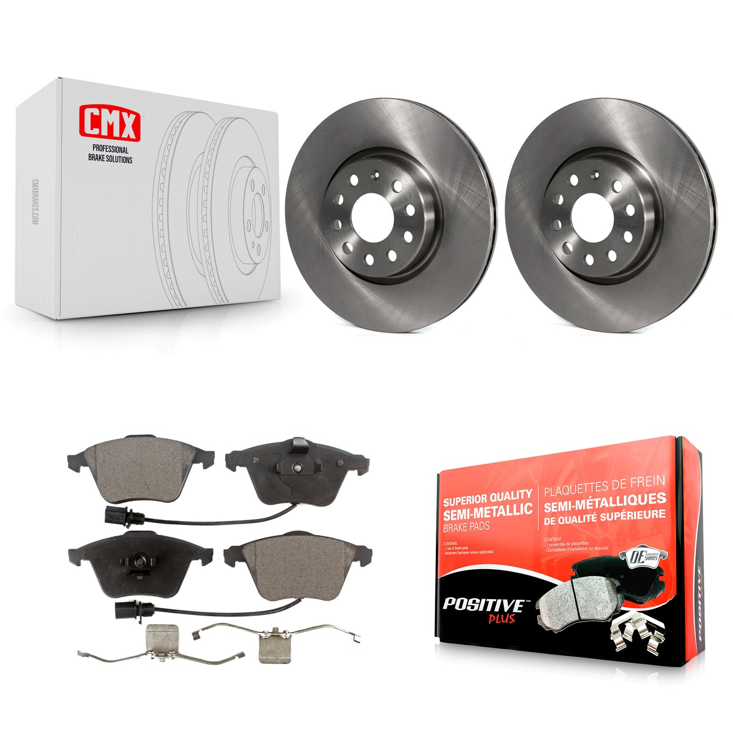 [Avant] Kit de Disque et plaquette (semi-métallique) de frein pour Volkswagen CC Passat K8F-102825