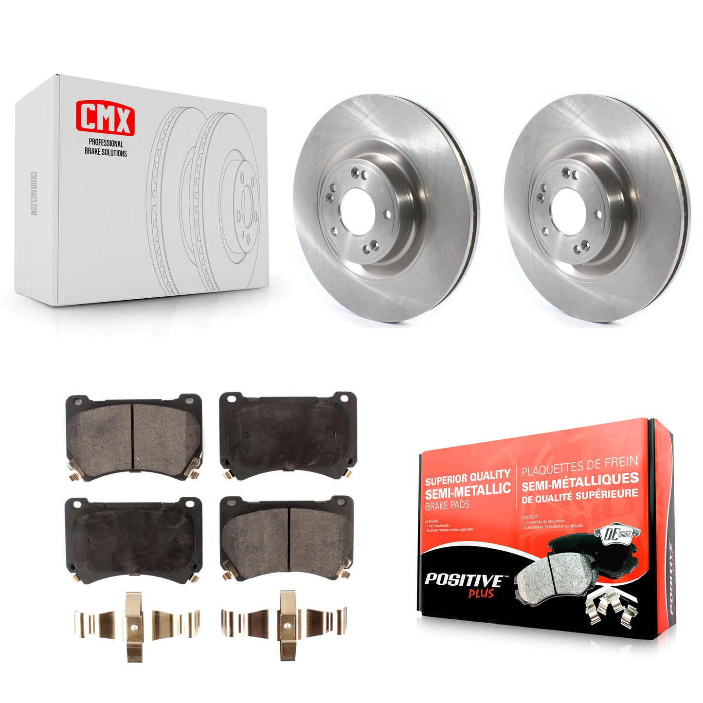 [Avant] Kit de Disque et plaquette (semi-métallique) de frein pour Hyundai Genesis Equus K8F-102835
