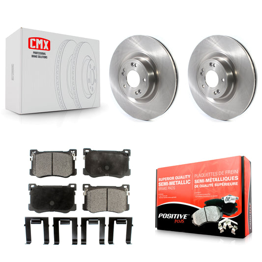 [Avant] Kit de Disque et plaquette (semi-métallique) de frein pour Hyundai Genesis G80 Kia K900 3.8L K8F-102836