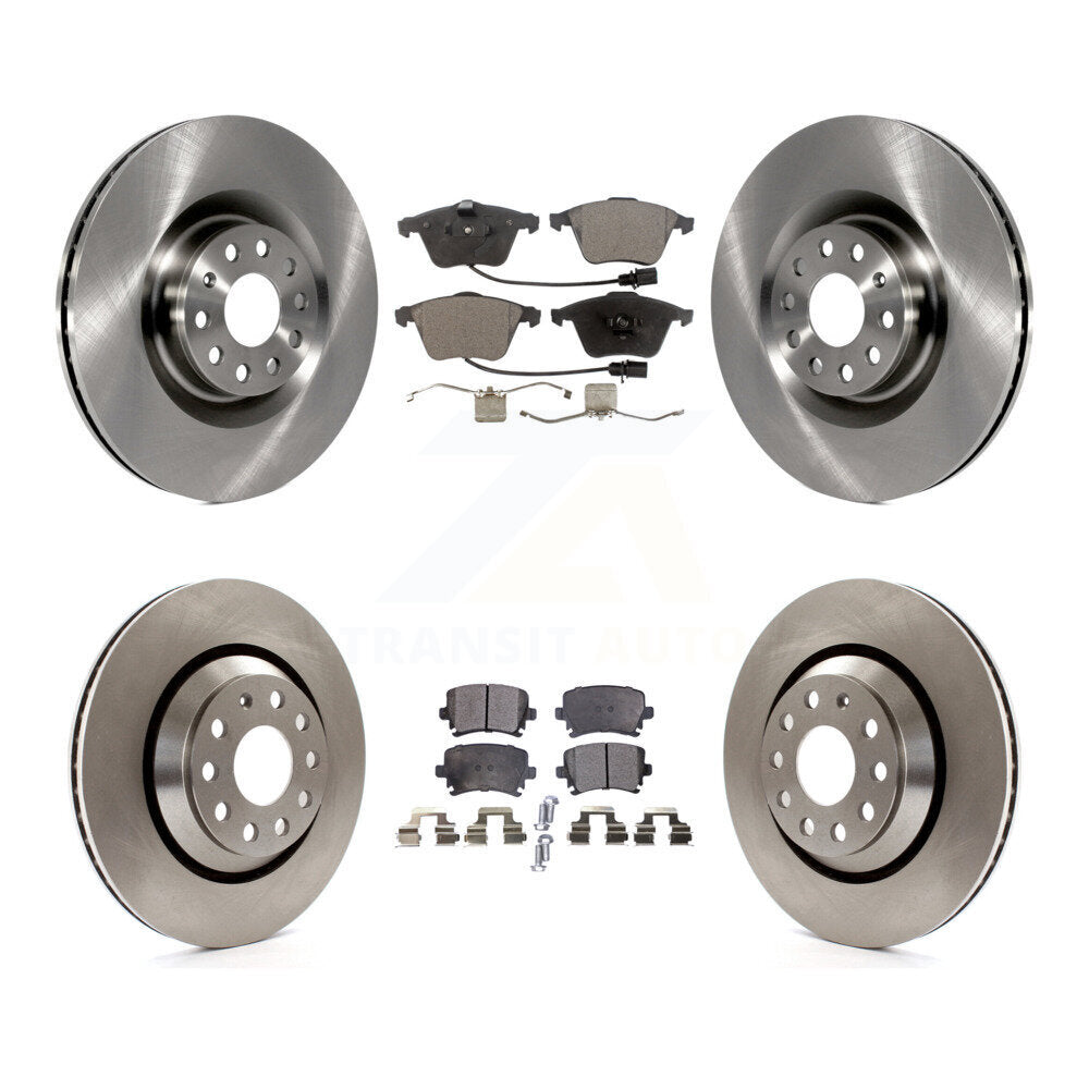 [Avant + Arrière] Kit de Disque et plaquette (semi-métallique) de frein pour Volkswagen Passat CC Golf R R32 K8F-102844