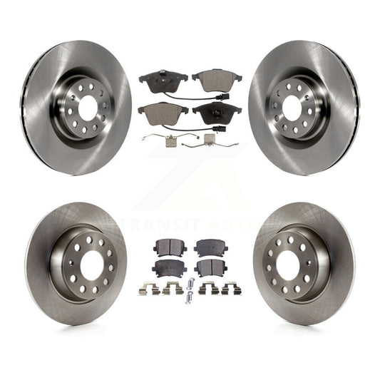 [Avant + Arrière] Kit de Disque et plaquette (semi-métallique) de frein pour 2006-2007 Volkswagen Passat FWD avec Naturally Aspirated K8F-102845