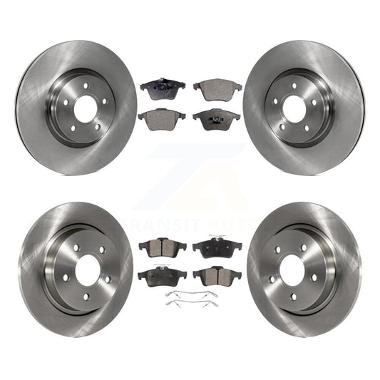 [Avant + Arrière] Kit de Disque et plaquette (semi-métallique) de frein pour Volvo S40 C70 V50 avec 320mm Diameter Rotor K8F-102846