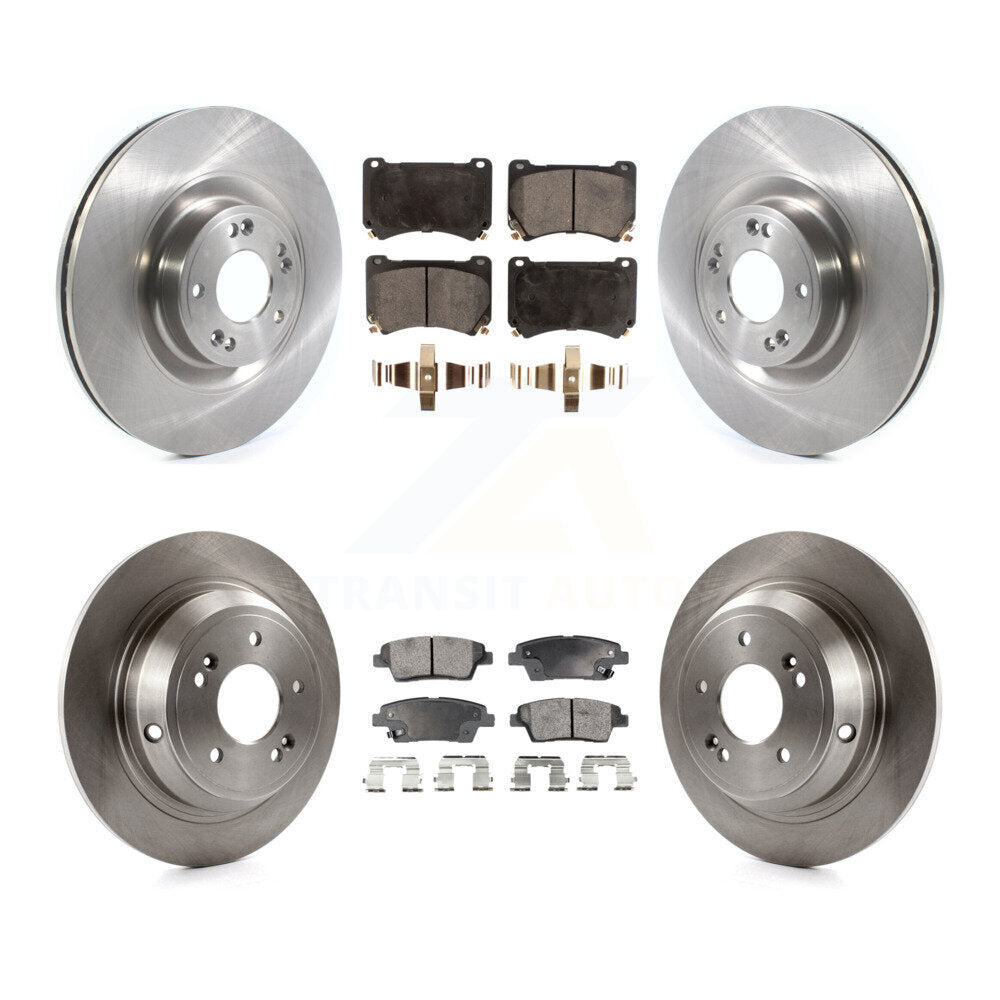 [Avant + Arrière] Kit de Disque et plaquette (semi-métallique) de frein pour 2012-2014 Hyundai Genesis 5.0L K8F-102851