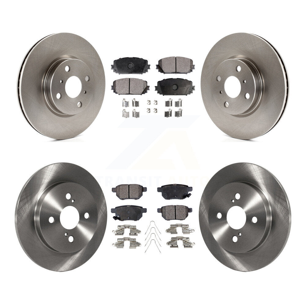 [Avant + Arrière] Kit de Disque et plaquette (semi-métallique) de frein pour Toyota Yaris K8F-102854