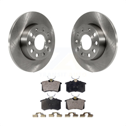 [Arrière] Kit de Disque et plaquette (semi-métallique) de frein pour 2011 Volkswagen Golf avec 256mm Diameter Rotor K8F-102858 par Transit Auto