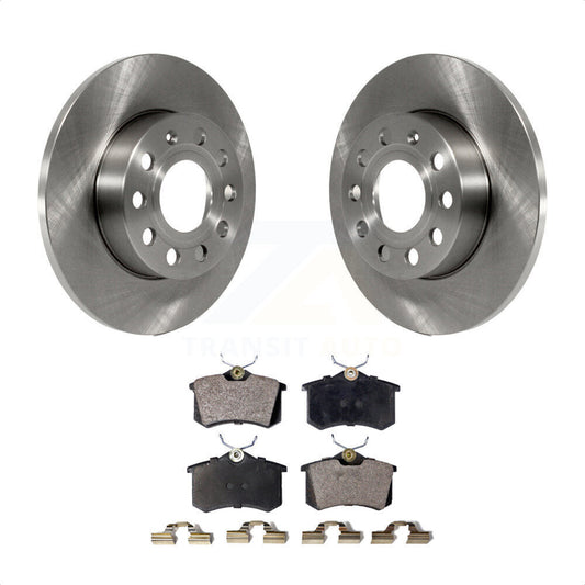 [Arrière] Kit de Disque et plaquette (semi-métallique) de frein pour 2011 Volkswagen Golf avec 256mm Diameter Rotor K8F-102858 par Transit Auto