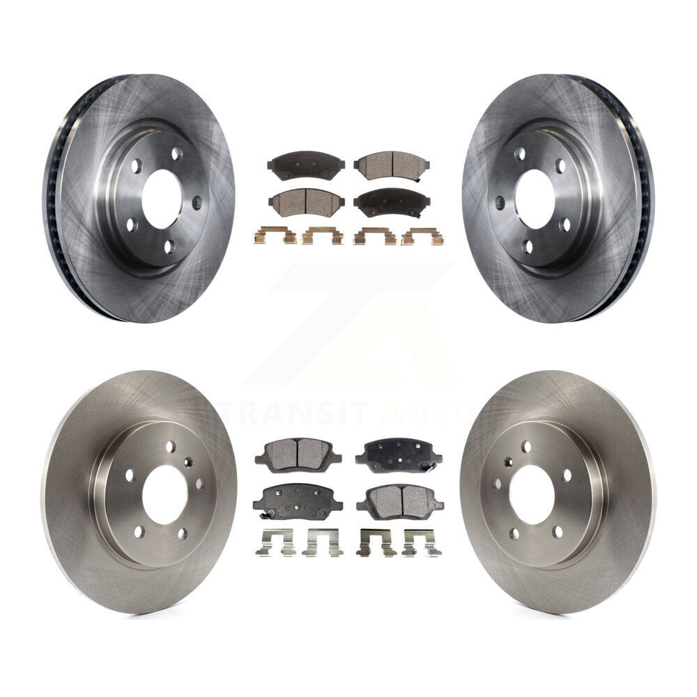[Avant + Arrière] Kit de Disque et plaquette (semi-métallique) de frein pour 2005 Chevrolet Uplander Buick Terraza Saturn Relay FWD K8F-102868
