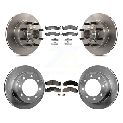 [Avant + Arrière] Kit de Disque et plaquette (semi-métallique) de frein pour 1996-1998 Ford Econoline Super Duty 2-Wheel ABS avec Single Wheels K8F-102941