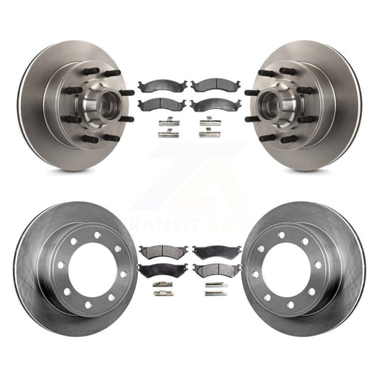 [Avant + Arrière] Kit de Disque et plaquette (semi-métallique) de frein pour Ford E-250 Econoline E-350 Super Duty Club Wagon K8F-102942