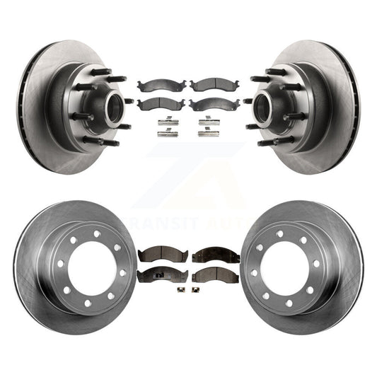 [Avant + Arrière] Kit de Disque et plaquette (semi-métallique) de frein pour Ford Econoline Super Duty avec Single Wheels K8F-102945