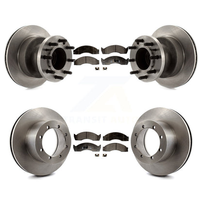 [Avant + Arrière] Kit de Disque et plaquette (semi-métallique) de frein pour 2000-2002 Ford E-450 Econoline Super Duty avec Dual Wheels K8F-102947
