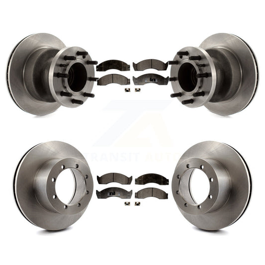 [Avant + Arrière] Kit de Disque et plaquette (semi-métallique) de frein pour 2000-2002 Ford E-450 Econoline Super Duty avec Dual Wheels K8F-102947