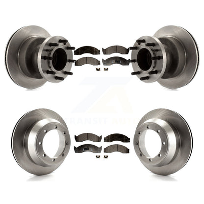 [Avant + Arrière] Kit de Disque et plaquette (semi-métallique) de frein pour 2000-2002 Ford E-450 Econoline Super Duty avec Dual Wheels K8F-102948
