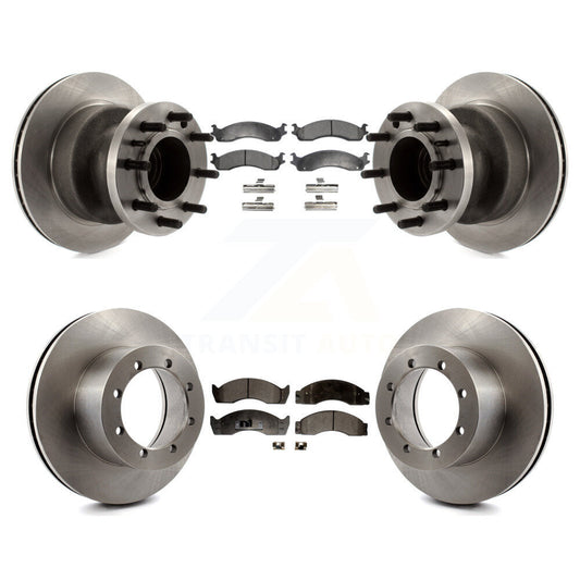 [Avant + Arrière] Kit de Disque et plaquette (semi-métallique) de frein pour Ford E-450 Super Duty Econoline K8F-102949