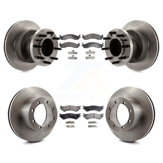 [Avant + Arrière] Kit de Disque et plaquette (semi-métallique) de frein pour 1999-2001 Ford E-350 Super Duty avec Dual Wheels K8F-102950